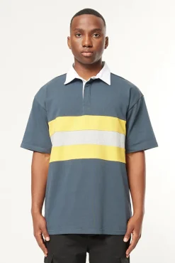 ALEX SS GRAND RUGBY ASPHALT/YELLOW