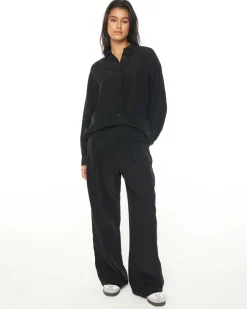 ALIX FRANKIE PLEAT PANT BLACK