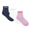 ANKLE RIB SOCK/3 PACK MULTI