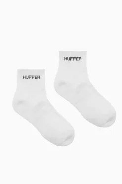 ANKLE RIB SOCK WHITE
