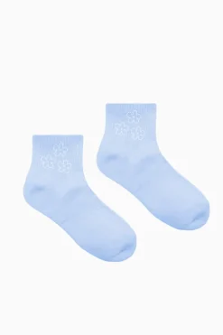 ANKLE RIB SOCK/FLOWERBOMB GLACIER