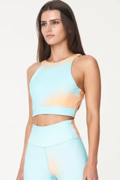 3 BALLER CROP ORANGE /AQUA