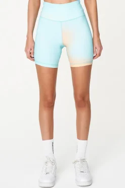3 BALLER 6" BIKE SHORT ORANGE /AQUA