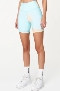 3 BALLER 6" BIKE SHORT ORANGE /AQUA