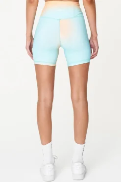 3 BALLER 6" BIKE SHORT ORANGE /AQUA