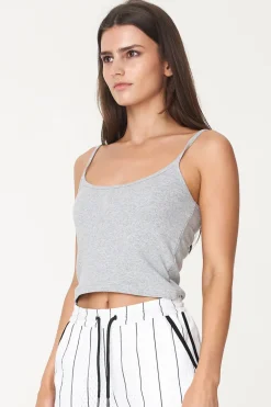 3 BALLER RETRO TANK TOP GREY MARLE