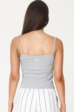 3 BALLER RETRO TANK TOP GREY MARLE