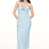 BELIZE TIE MAXI DRESS BLUE