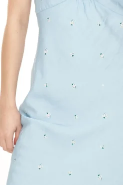 BELIZE TIE MAXI DRESS BLUE