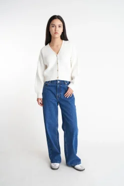 BELLA KNIT CARDIGAN CHALK