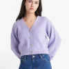 BELLA KNIT CARDIGAN THISTLE