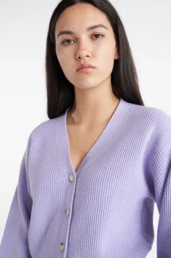 BELLA KNIT CARDIGAN THISTLE