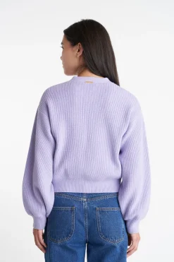 BELLA KNIT CARDIGAN THISTLE