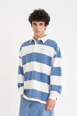 BENSON LS GRAND RUGBY CHALK/DENIM