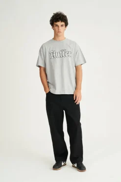 BLOCK DENIM EMB PANT/ALTA BLACK WASH