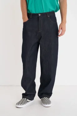 BLOCK DENIM EMB PANT/OLDE INDIGO