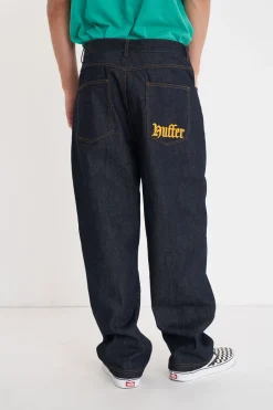 BLOCK DENIM EMB PANT/OLDE INDIGO