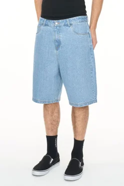 BLOCK EMB SHORT/ALTA BLUE WASH