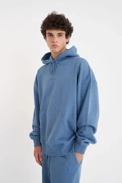 BLOCK HOOD 350/ELEMENTAL DENIM BLUE