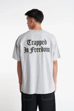 BLOCK TEE 220/FREEDOM GREY MARLE
