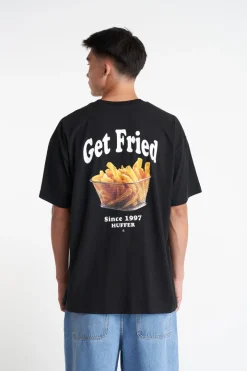 BLOCK TEE 220/FRIED BLACK