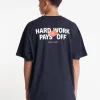 BLOCK TEE 220/HARD WORK NAVY