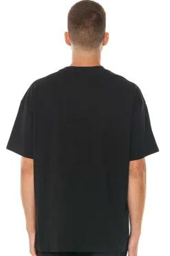 BLOCK TEE 220/HOOPED BLACK