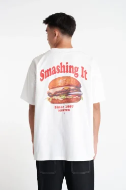 BLOCK TEE 220/SMASHED CHALK