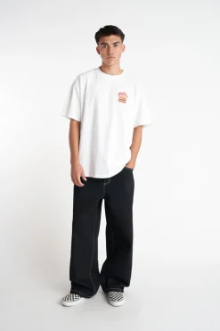 BLOCK TEE 220/SMASHED CHALK