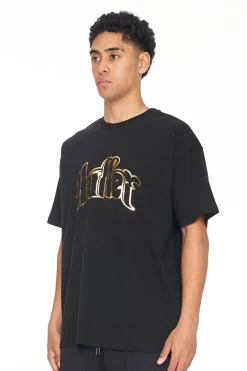 BLOCK TEE 220/THE DON BLACK/GOLD