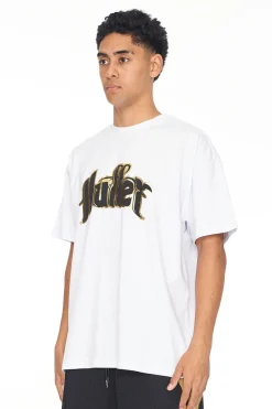 BLOCK TEE 220/THE DON WHITE/GOLD