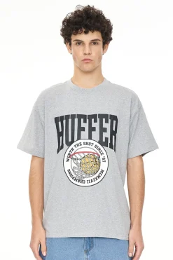 BLOCK TEE 220/WORTHY GREY MARLE