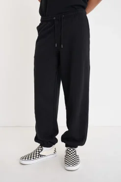 BLOCK TRACKPANT/FLOCKED BLACK