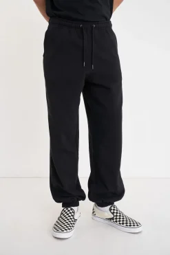 BLOCK TRACKPANT/FLOCKED BLACK