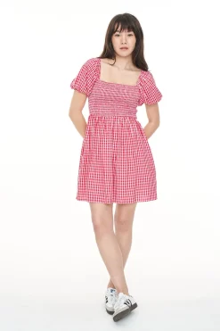 CELINE LOVER MINI DRESS RED/BLOSSOM