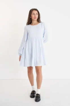 CELINE LS MILLY DRESS TWINKLE/CHALK