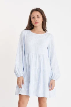 CELINE LS MILLY DRESS TWINKLE/CHALK