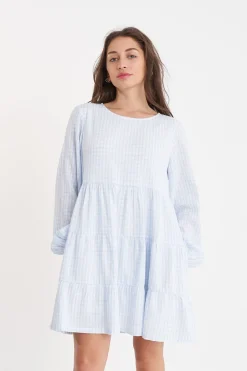 CELINE LS MILLY DRESS TWINKLE/CHALK