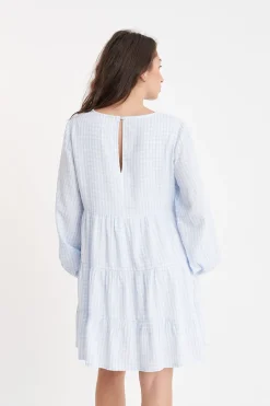 CELINE LS MILLY DRESS TWINKLE/CHALK