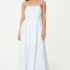 CELINE MAXI DRESS BLUE/WHITE
