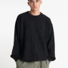 CHECK KNIT CREW BLACK