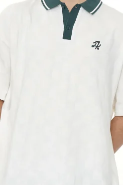 CHECK SS POLO CHALK