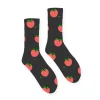 CREW SOCK/PEACHY BLACK