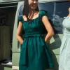 CRUISE ISLA MINI DRESS JEWEL GREEN