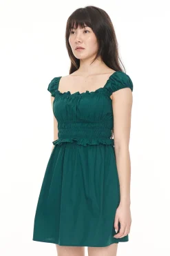 CRUISE ISLA MINI DRESS JEWEL GREEN