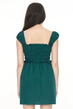 CRUISE ISLA MINI DRESS JEWEL GREEN