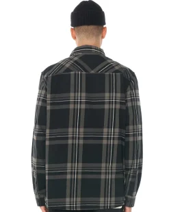 CUBE BRUSH PLAID SHIRT DARK GREY