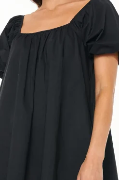 DAWN AIRY MINIDRESS BLACK