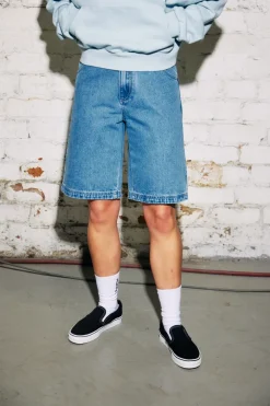 DENIM RIDER SHORT BLUE WASH