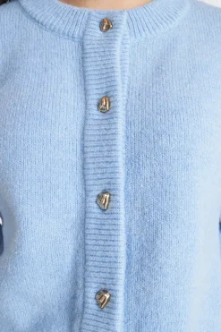 ELLE CROP CARDIGAN GLACIER